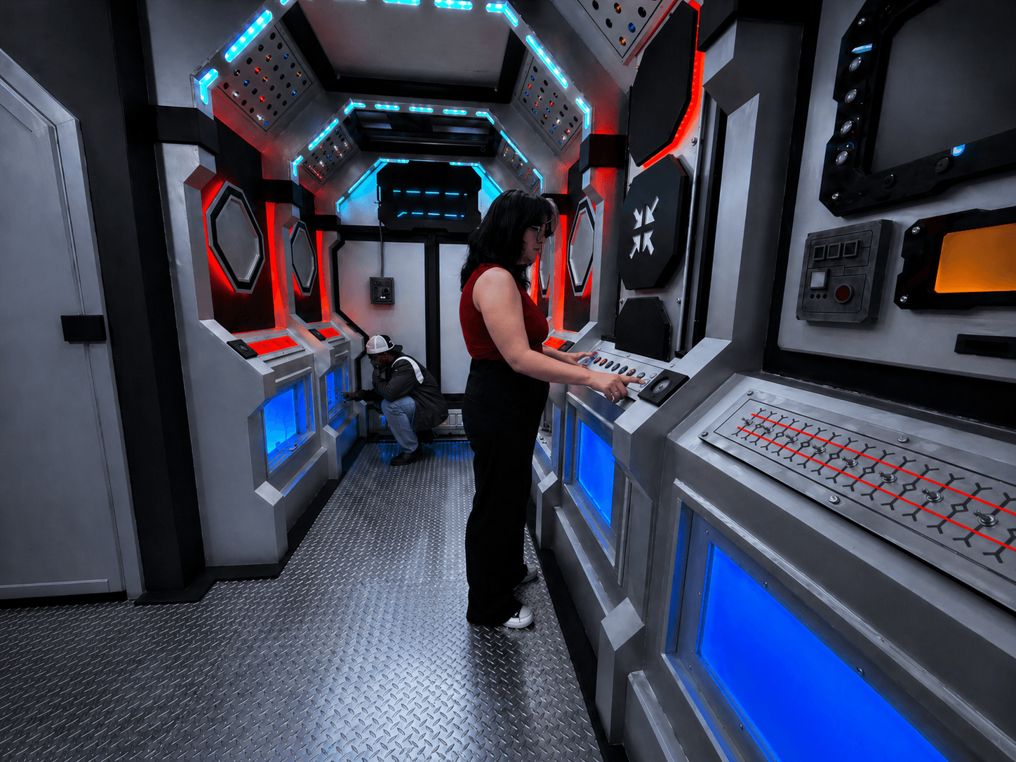 Project Zeta: The Human Experiment escape room environment at Trapped Las Vegas