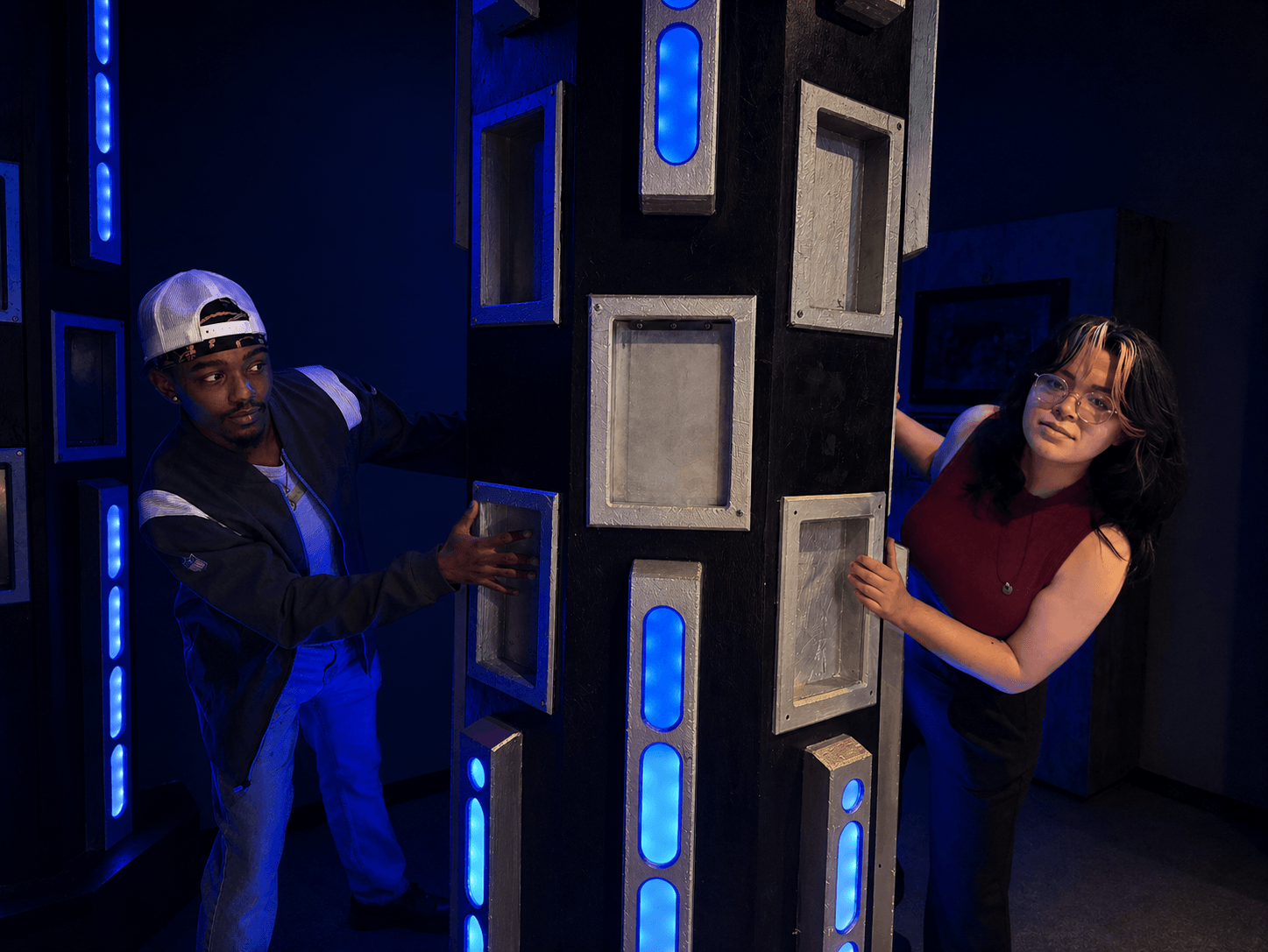Project Zeta: The Human Experiment escape room environment at Trapped Las Vegas
