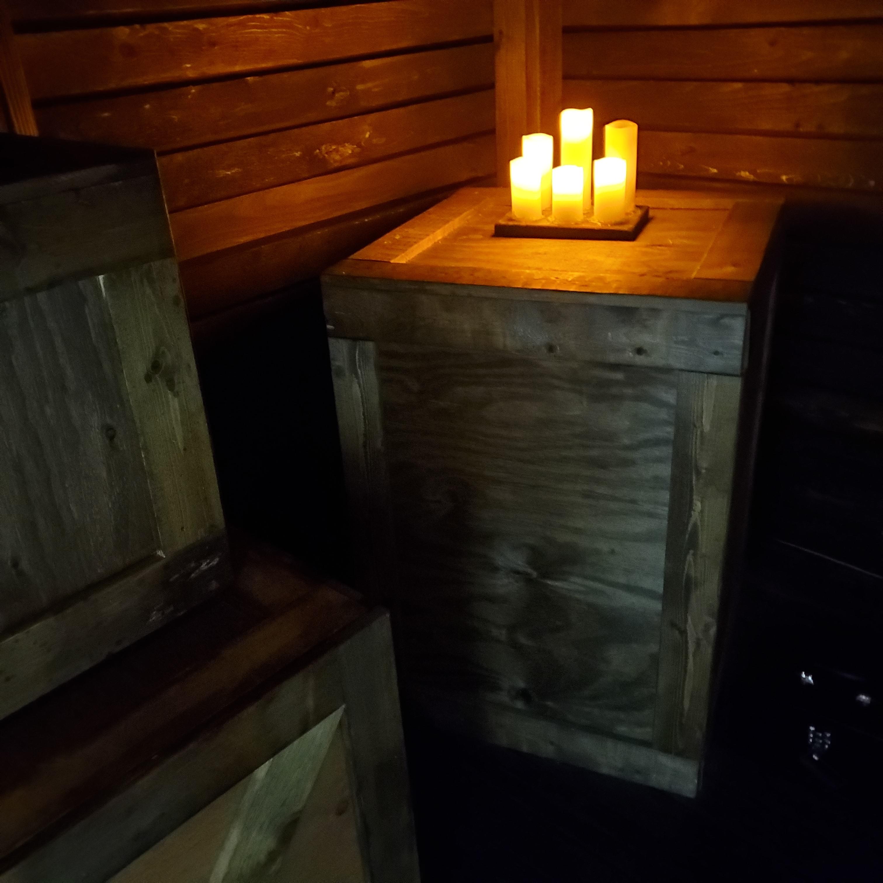 Pandora's Box escape room environment at Trapped Las Vegas