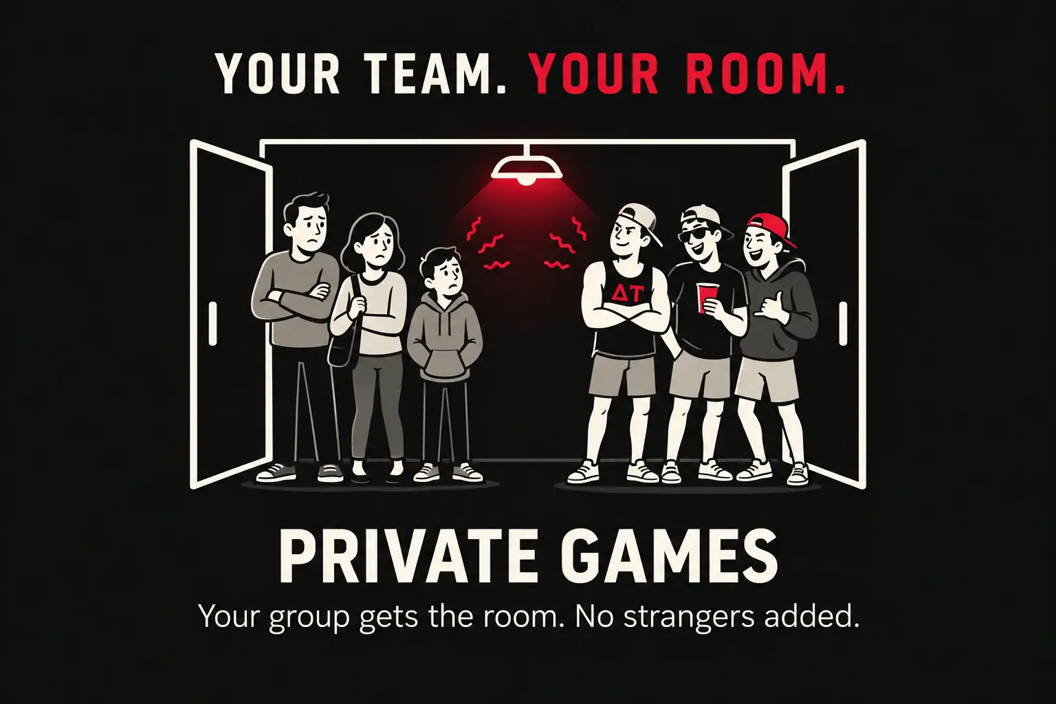 Private games at Trapped! Las Vegas: your group gets the room, with no strangers added.